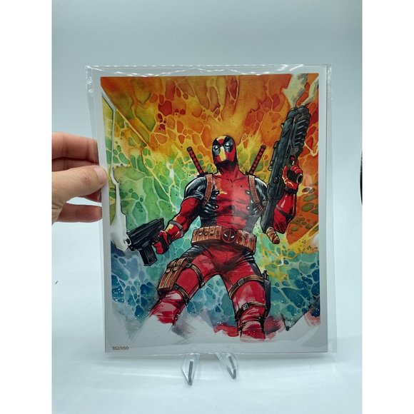 Deadpool Bam Box Exclusive Print 8x10 Joey Lee Cabral 352/1150 - Picture 1 of 2